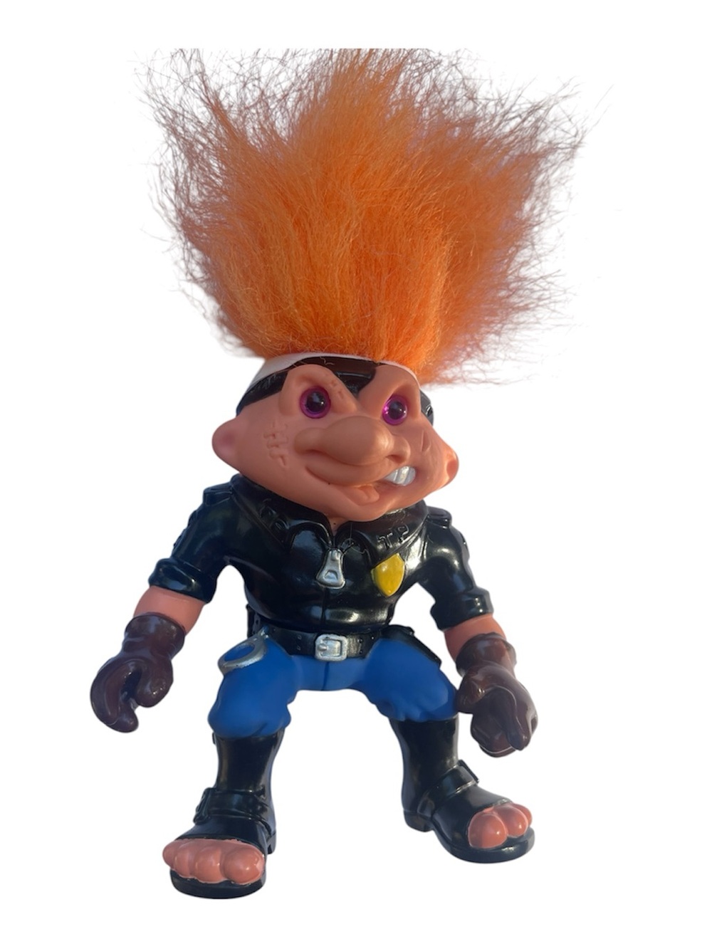 1992 Hasbro Battle Trolls Officer PaTroll action figure Vintage 90s Troll Doll